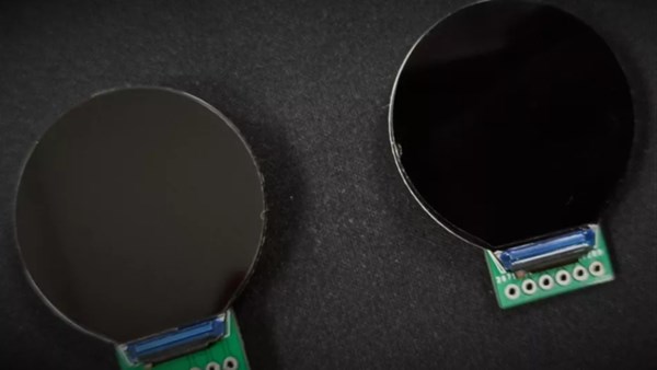 Yuvarlak ekrana sahip Raspberry Pi projesi