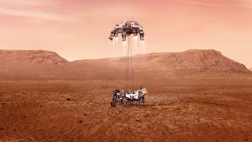 NASA’dan dramatik görüntü: Mars’ta paraşüt kalıntıları!