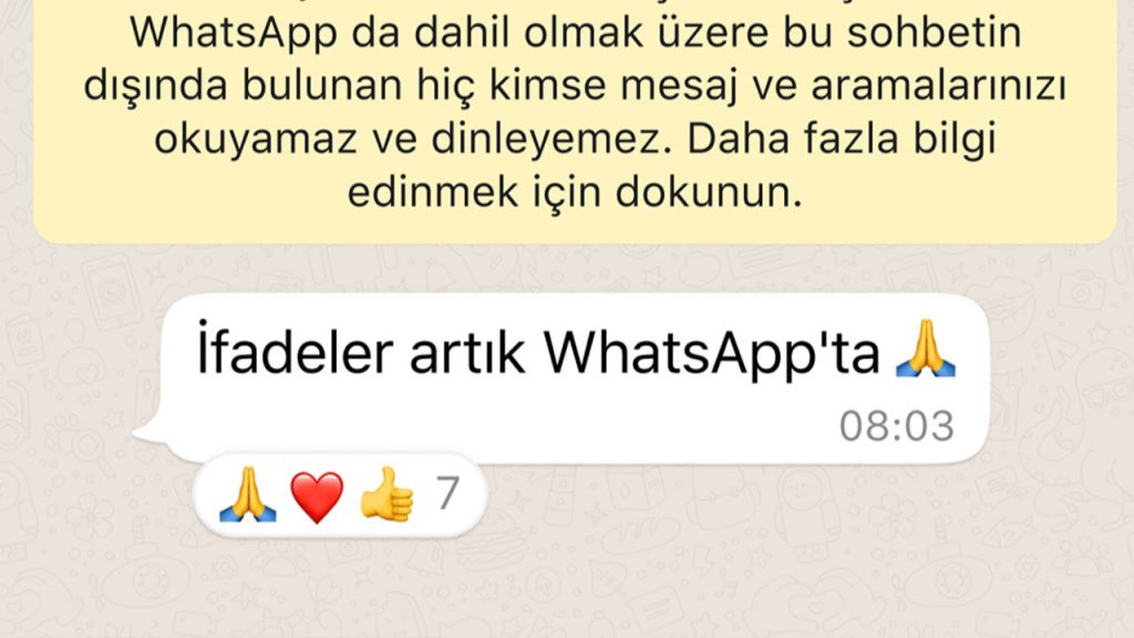 WhatsApp’a büyük yenilikler getiren beklenen güncelleme nihayet yayınlanmaya başlandı, ifadeler özelliği gerçek oldu